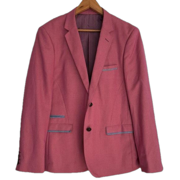 enrique morano Other - Enrique Morano 46R Pink Man Male Suit Blazer Jacket 2 Buttons